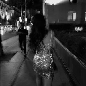 Princess Polly Silver Sequin Mina Dress